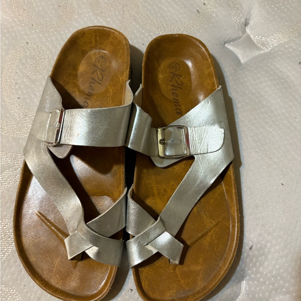 Rheuma Silver Sandals